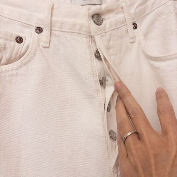 AGOLDE 90’s Mid Rise Loose Jeans in Vanish Size 27 - Picture 4 of 10